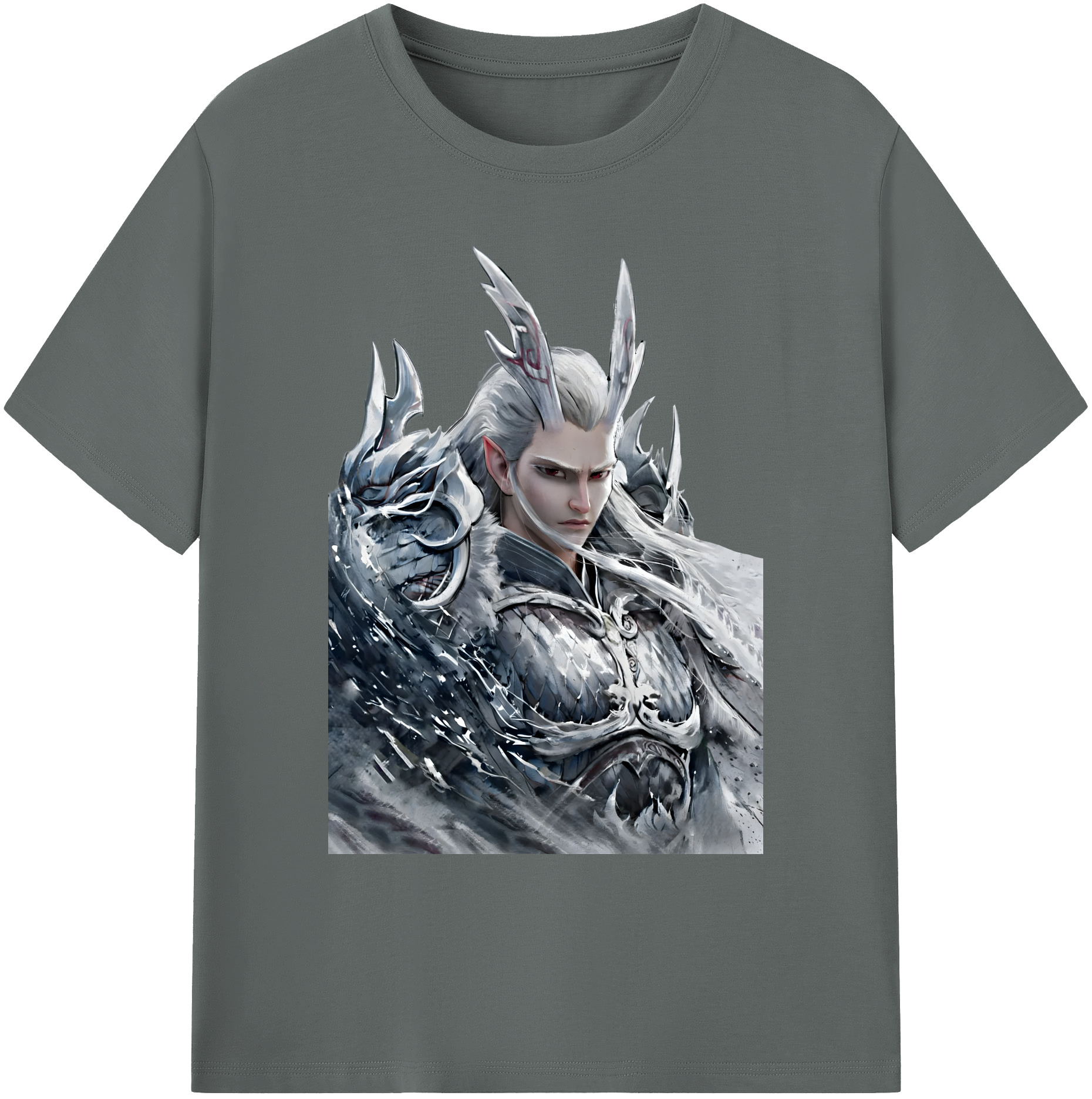 （画像用） Ne Zha 2 ナタ 魔童の大暴れ 綿100％ メンズ半袖Tシャツ｜肌触りやわらか＆通気性